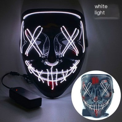 LED Glowing Cosplay Skull Mask for Parties and Holidays