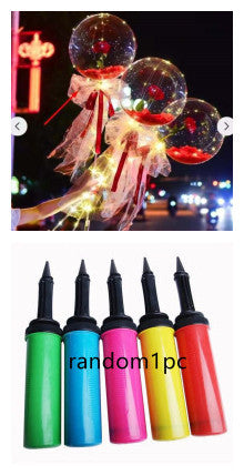 Transparent LED Luminous Balloon Rose Bouquet