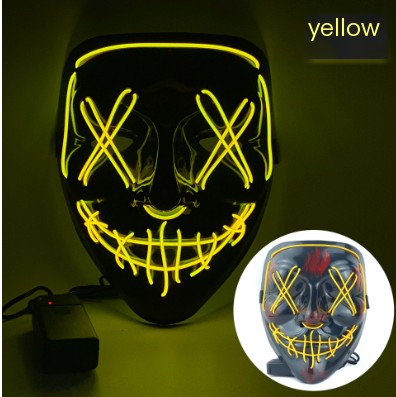 LED Glowing Cosplay Skull Mask for Parties and Holidays