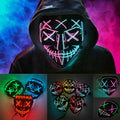 LED Glowing Cosplay Skull Mask for Parties and Holidays