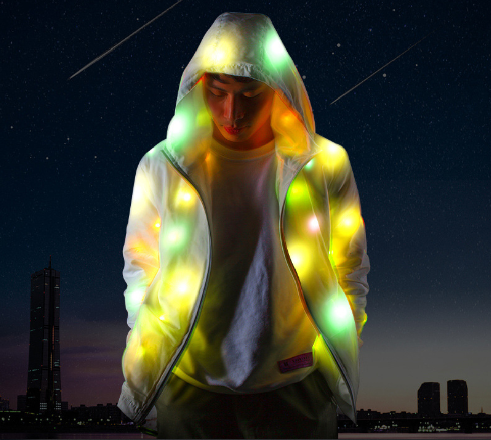 Colorful LED Light-Up Jacket