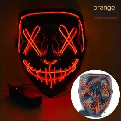 LED Glowing Cosplay Skull Mask for Parties and Holidays