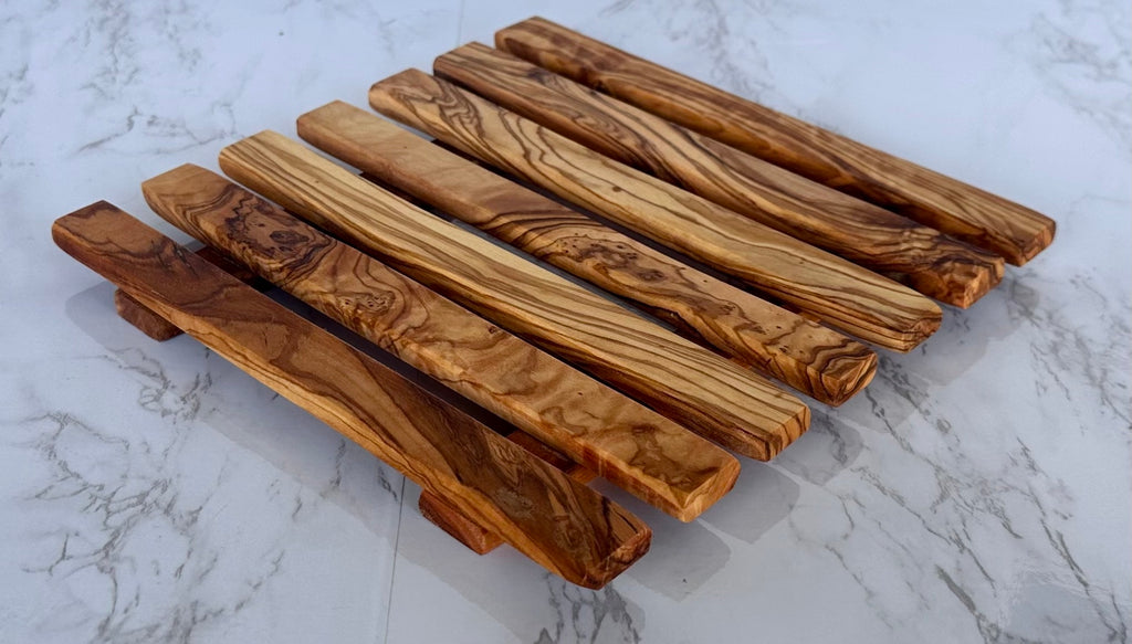 Olive Wood Pan Coaster – Revere Elysian